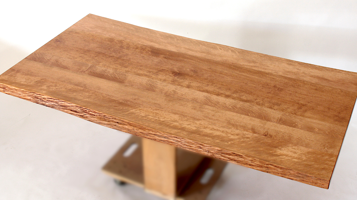 ご成約】ハンノキ材のテーブル天板（160cm） | 国産材オーダー家具で始めるビッグ テーブル ライフ 岩泉純木家具